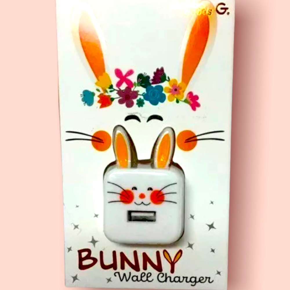 Gabba Goods Bunny Rabbit  Rapid Charger (Single USB 5V Output)
